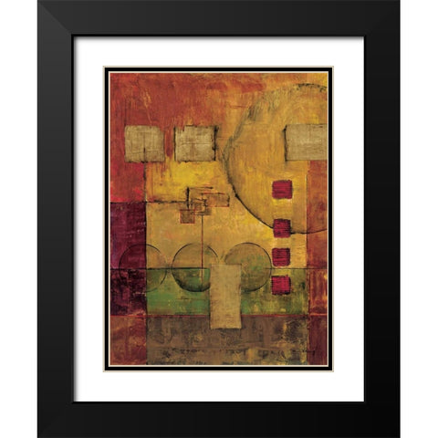 Journey I Black Modern Wood Framed Art Print with Double Matting by Klung, Mike