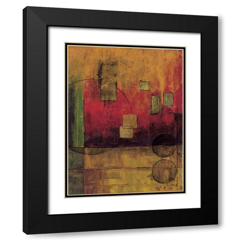 Journey II Black Modern Wood Framed Art Print with Double Matting by Klung, Mike