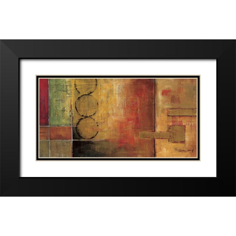 Harmony II Black Modern Wood Framed Art Print with Double Matting by Klung, Mike