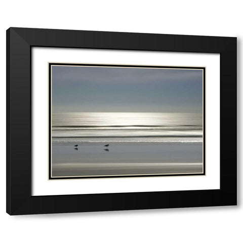 Partners Black Modern Wood Framed Art Print with Double Matting by Olsen, Maggie