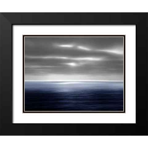 On the Sea II Black Modern Wood Framed Art Print with Double Matting by Olsen, Maggie