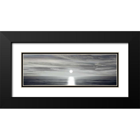 Sunlit Horizon I Black Modern Wood Framed Art Print with Double Matting by Olsen, Maggie