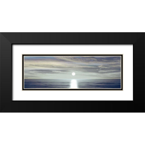 Sunlit Horizon II Black Modern Wood Framed Art Print with Double Matting by Olsen, Maggie