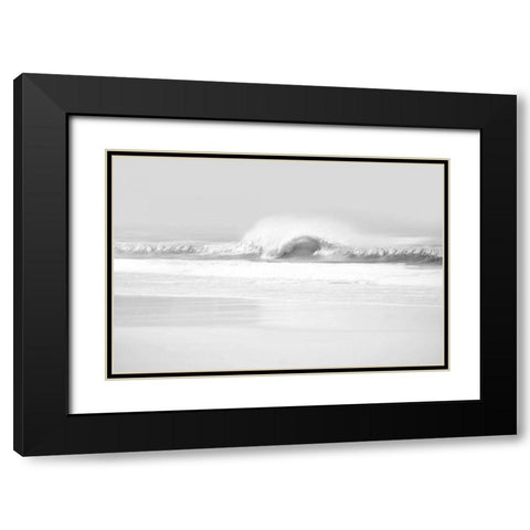 Wave II Black Modern Wood Framed Art Print with Double Matting by Olsen, Maggie