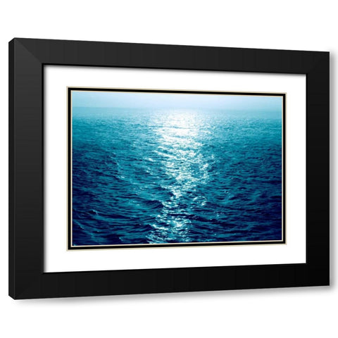 Open Sea IV Black Modern Wood Framed Art Print with Double Matting by Olsen, Maggie
