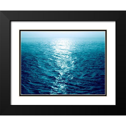 Open Sea IV Black Modern Wood Framed Art Print with Double Matting by Olsen, Maggie
