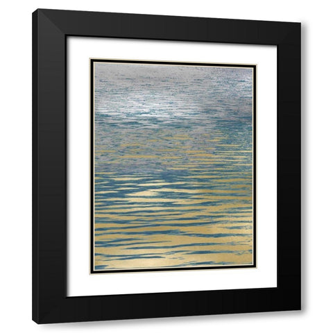 Ocean Current Reflection I Black Modern Wood Framed Art Print with Double Matting by Olsen, Maggie
