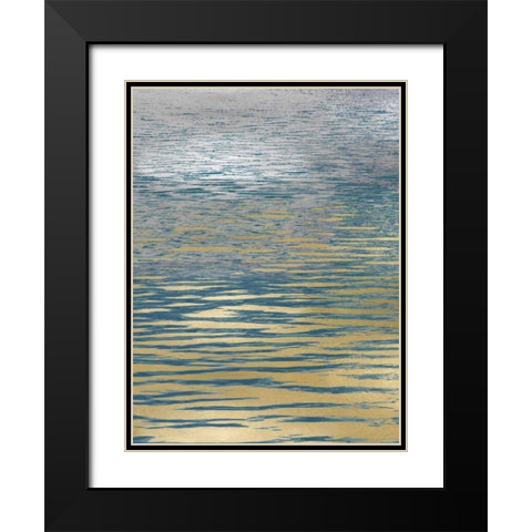 Ocean Current Reflection I Black Modern Wood Framed Art Print with Double Matting by Olsen, Maggie