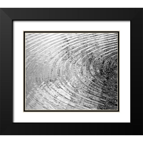 Ripples I Black Modern Wood Framed Art Print with Double Matting by Olsen, Maggie