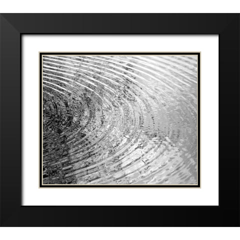 Ripplies II Black Modern Wood Framed Art Print with Double Matting by Olsen, Maggie