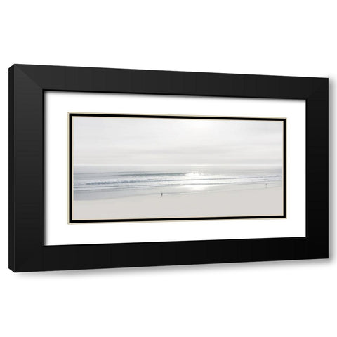 Beach Walk II Black Modern Wood Framed Art Print with Double Matting by Olsen, Maggie