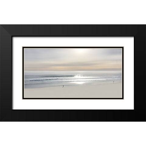 Beach Walk III Black Modern Wood Framed Art Print with Double Matting by Olsen, Maggie