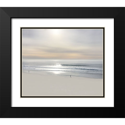 Beach Walk VI Black Modern Wood Framed Art Print with Double Matting by Olsen, Maggie