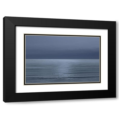 Moonlit Ocean I Black Modern Wood Framed Art Print with Double Matting by Olsen, Maggie