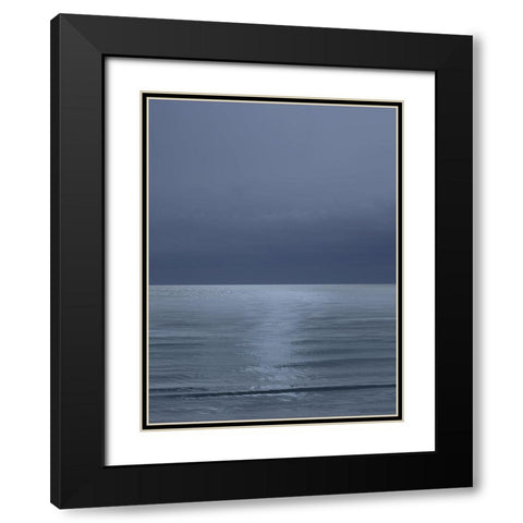 Moonlit Ocean III Black Modern Wood Framed Art Print with Double Matting by Olsen, Maggie