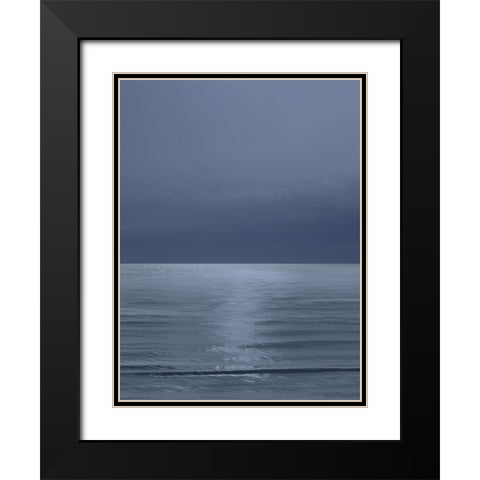 Moonlit Ocean III Black Modern Wood Framed Art Print with Double Matting by Olsen, Maggie