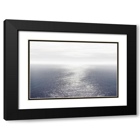 Ocean Light Indigo II Black Modern Wood Framed Art Print with Double Matting by Olsen, Maggie