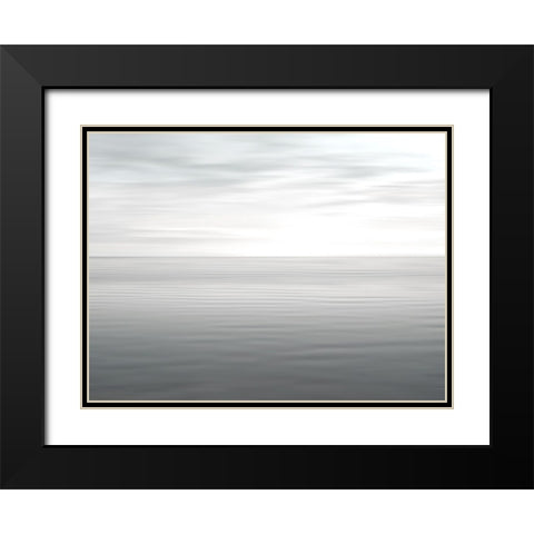 Ocean Ripples II Black Modern Wood Framed Art Print with Double Matting by Olsen, Maggie