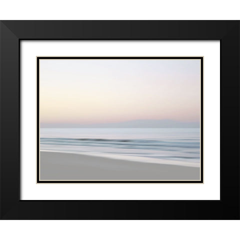 Quiet Beach I Black Modern Wood Framed Art Print with Double Matting by Olsen, Maggie