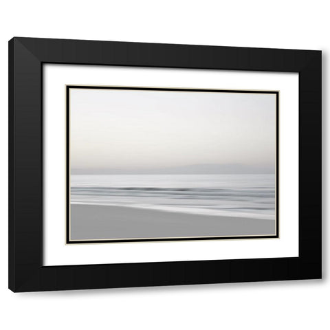 Quiet Beach II Black Modern Wood Framed Art Print with Double Matting by Olsen, Maggie