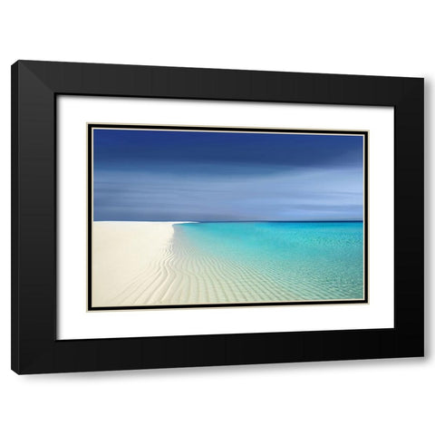 Waters Edge I Black Modern Wood Framed Art Print with Double Matting by Olsen, Maggie