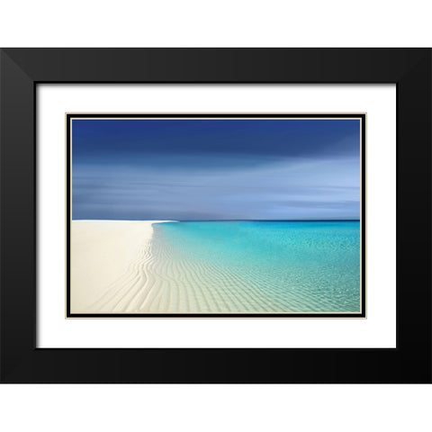 Waters Edge I Black Modern Wood Framed Art Print with Double Matting by Olsen, Maggie
