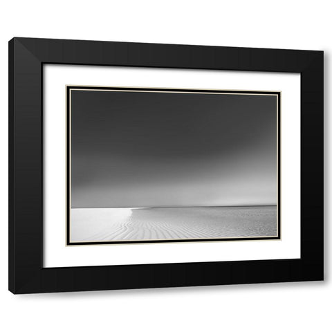 Waters Edge II Black Modern Wood Framed Art Print with Double Matting by Olsen, Maggie