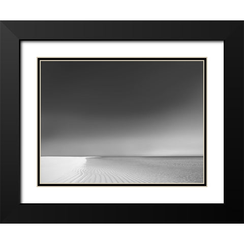Waters Edge II Black Modern Wood Framed Art Print with Double Matting by Olsen, Maggie