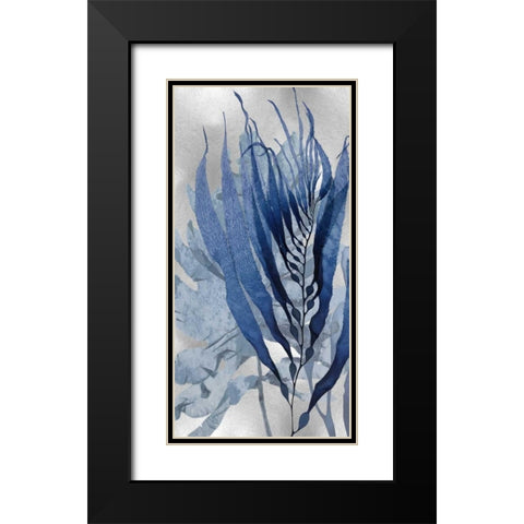 Sea Nature on Silver I Black Modern Wood Framed Art Print with Double Matting by Miller, Melonie
