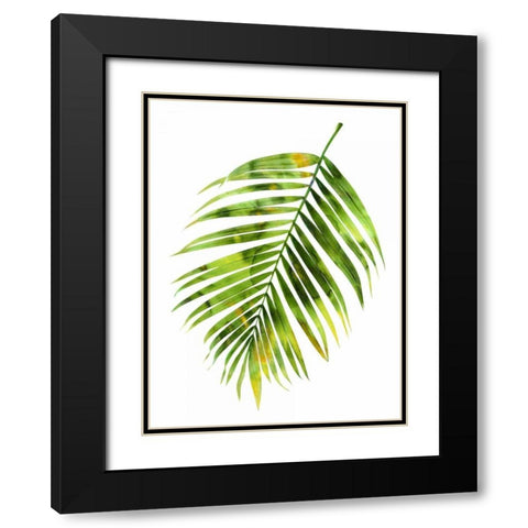 Palm I Black Modern Wood Framed Art Print with Double Matting by Miller, Melonie