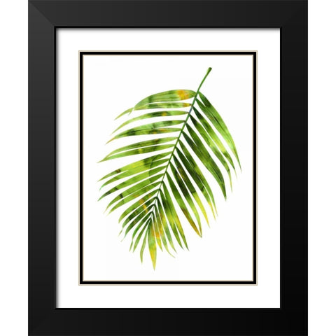 Palm I Black Modern Wood Framed Art Print with Double Matting by Miller, Melonie