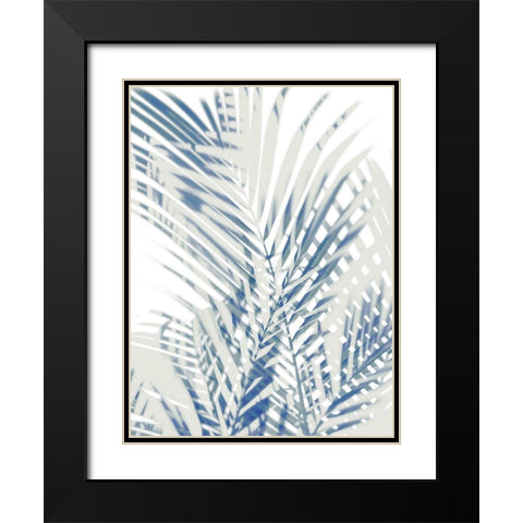 Palm Shadows  I Black Modern Wood Framed Art Print with Double Matting by Miller, Melonie