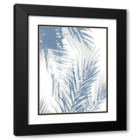 Palm Shadows  II Black Modern Wood Framed Art Print with Double Matting by Miller, Melonie