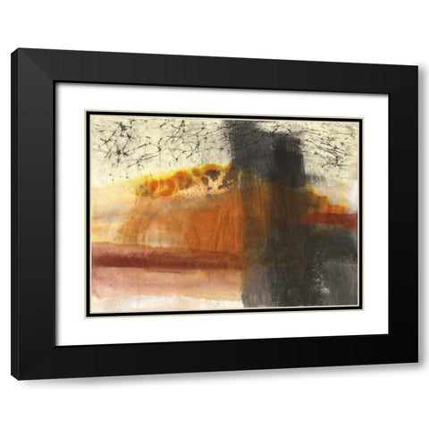 Turbulance Black Modern Wood Framed Art Print with Double Matting by Oppenheimer, Michelle