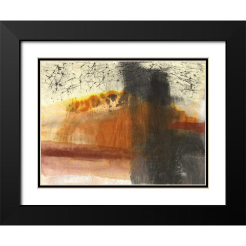 Turbulance Black Modern Wood Framed Art Print with Double Matting by Oppenheimer, Michelle