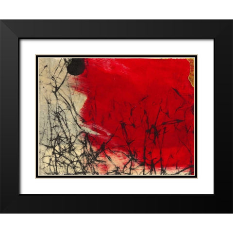 Glow Black Modern Wood Framed Art Print with Double Matting by Oppenheimer, Michelle