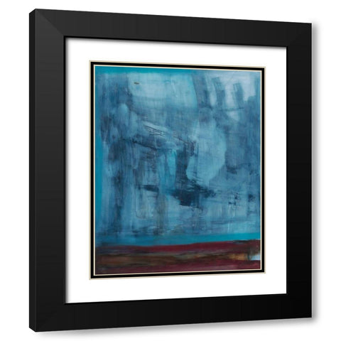 Cobalt Black Modern Wood Framed Art Print with Double Matting by Oppenheimer, Michelle