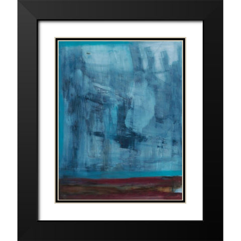 Cobalt Black Modern Wood Framed Art Print with Double Matting by Oppenheimer, Michelle