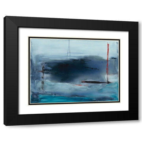 Tempest Black Modern Wood Framed Art Print with Double Matting by Oppenheimer, Michelle