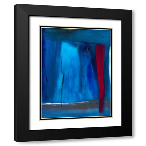 Subterranean Black Modern Wood Framed Art Print with Double Matting by Oppenheimer, Michelle