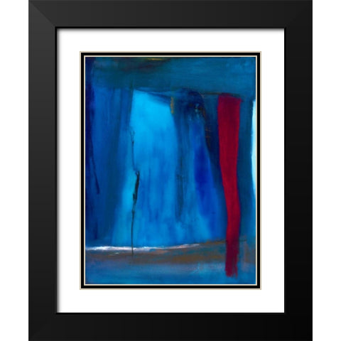 Subterranean Black Modern Wood Framed Art Print with Double Matting by Oppenheimer, Michelle