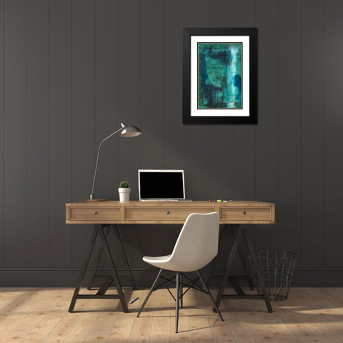 Neptune Black Modern Wood Framed Art Print with Double Matting by Oppenheimer, Michelle
