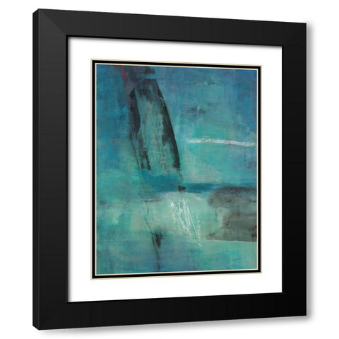 Effervescent Black Modern Wood Framed Art Print with Double Matting by Oppenheimer, Michelle