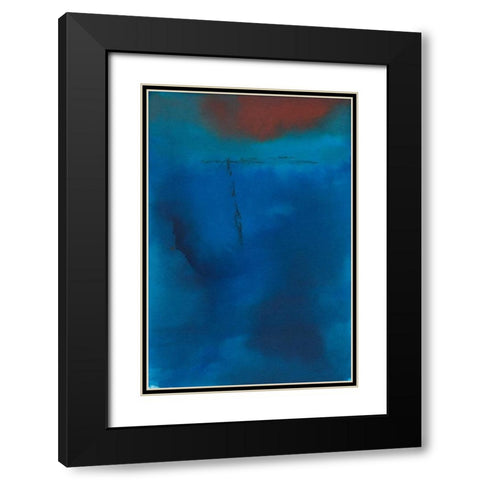 Billows Black Modern Wood Framed Art Print with Double Matting by Oppenheimer, Michelle