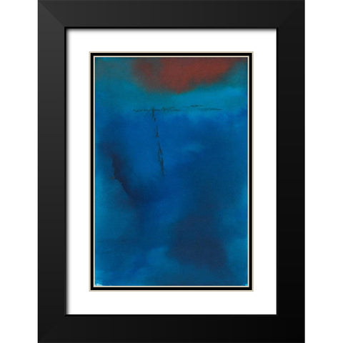 Billows Black Modern Wood Framed Art Print with Double Matting by Oppenheimer, Michelle