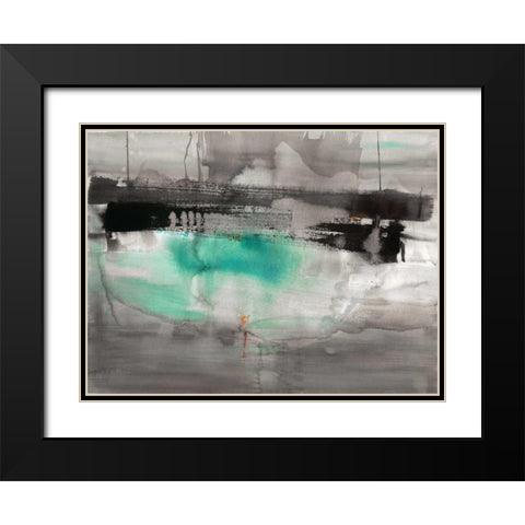 Detached II Black Modern Wood Framed Art Print with Double Matting by Oppenheimer, Michelle
