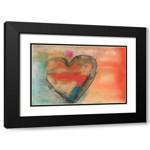 Sweethearts I Black Modern Wood Framed Art Print with Double Matting by Oppenheimer, Michelle