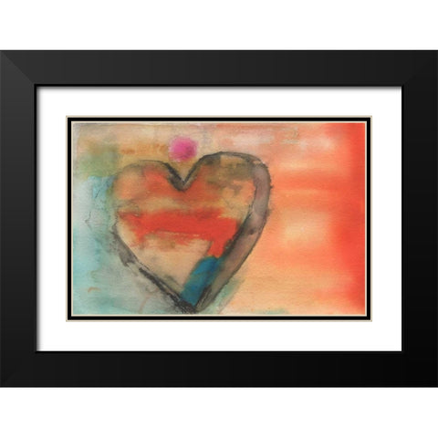 Sweethearts I Black Modern Wood Framed Art Print with Double Matting by Oppenheimer, Michelle