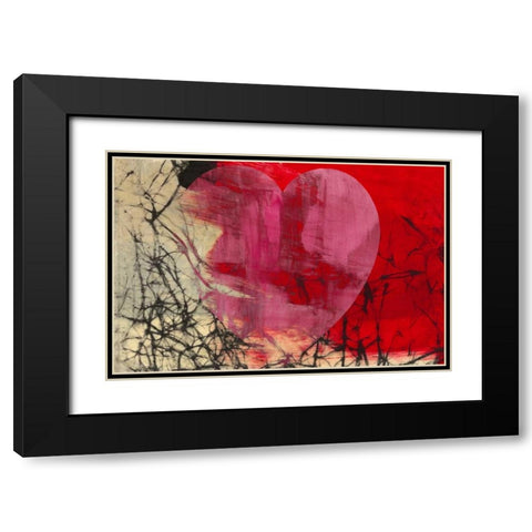 Heartfelt I Black Modern Wood Framed Art Print with Double Matting by Oppenheimer, Michelle