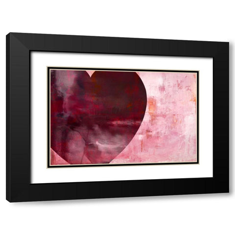 Heartfelt II Black Modern Wood Framed Art Print with Double Matting by Oppenheimer, Michelle